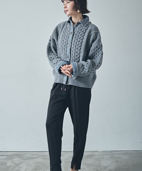 【ruxe 26AW】  2633413 ドッキングカウチンニット