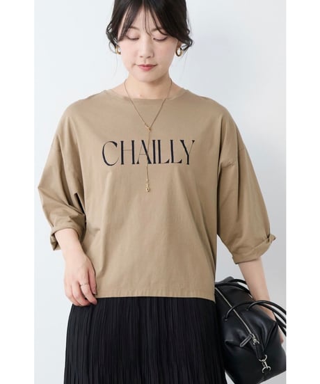 【MICA&DEAL】 0126109036 "CHAILLY"ロゴ5分袖T-shirt