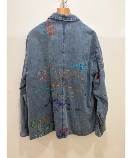 【Universal Style Weare】 661020 RAKUGAKI DENIM JK