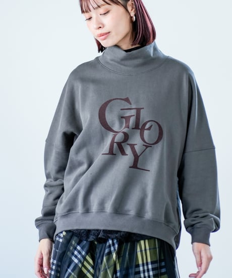 33【Lallia Mu 26AW】2614501 スタンドネックロゴプルオーバー