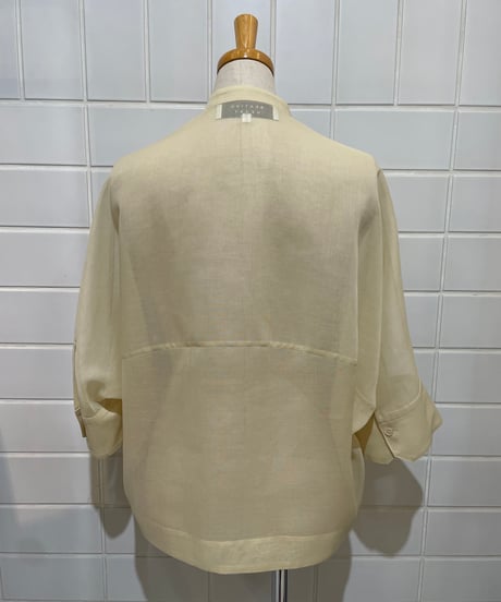 【BEATING HEART 】BB020L1　シアーノーカラー7分袖シャツ