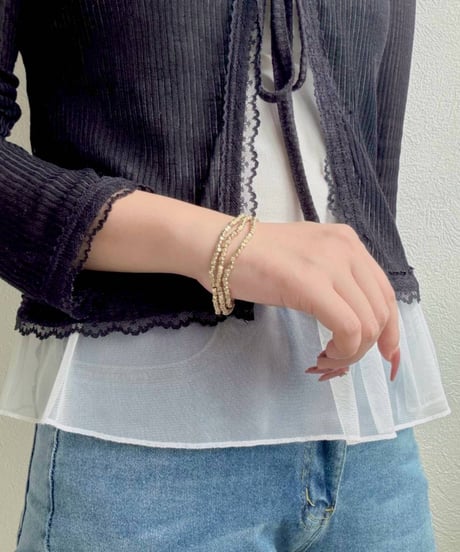 【charmaer 26AW】276842　キューブビーズブレス