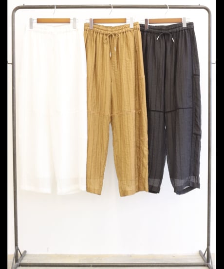 【LeMélange】  8623510ドビー織ストライプパンツ