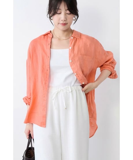 【MICA&DEAL】 0126101055 ウォッシュドリネンシャツ