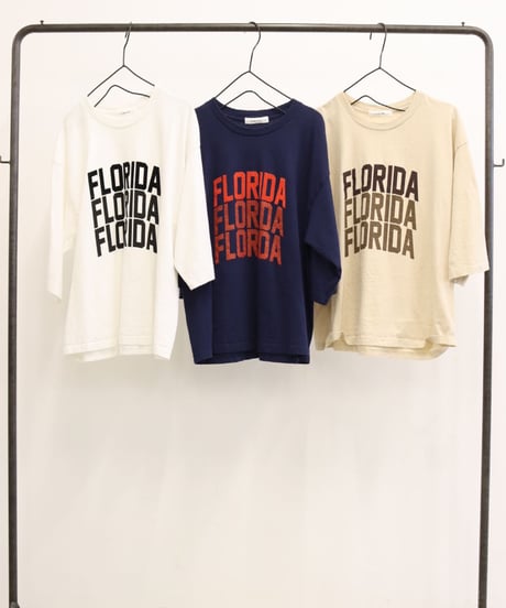 【LE MÉLANGE 26AW】8641001 ６分袖ロゴTee