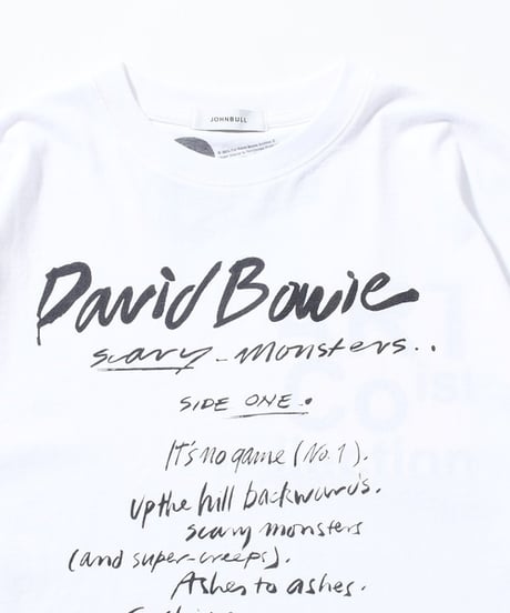 【JOHNBULL】 アーティストTシャツ（David Bowie ／ Scary Monsters） JT261C34
