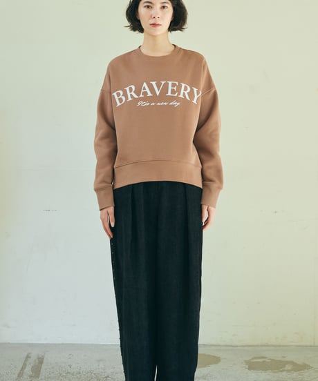 【ruxe 26AW】2634561 BRAVER-Print スウェット