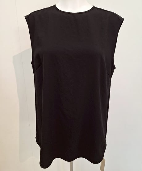 【cafune】525906 mat stretch georgette tuck blouse