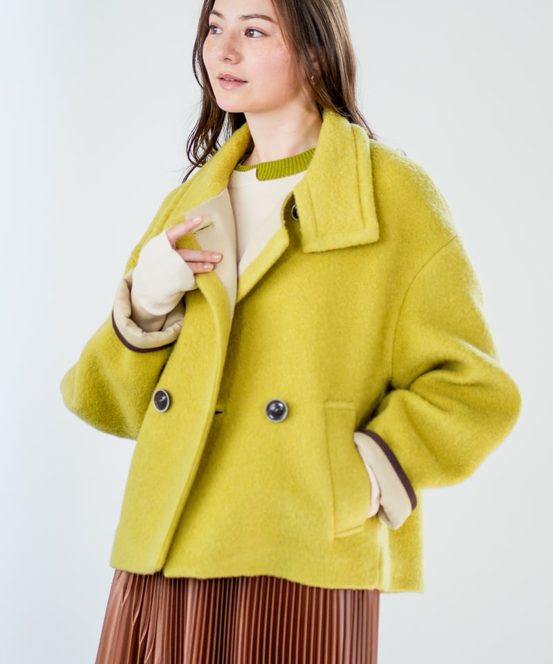 Lallia Mu 26AW】2614210 ウールシープパイルショートコート | sele