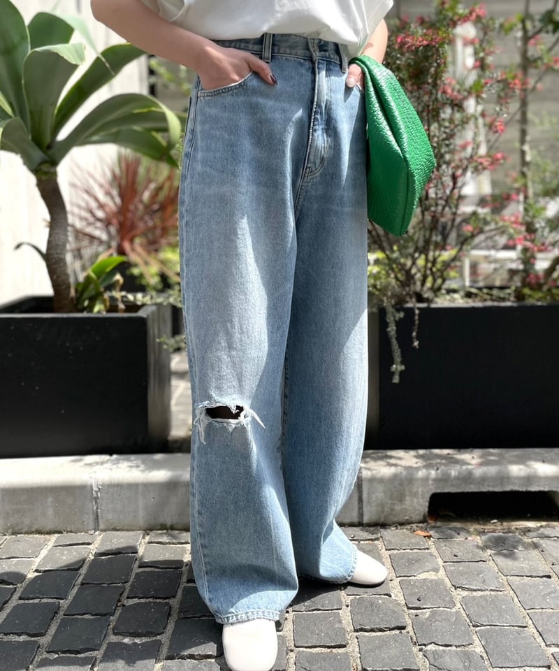 cafuneのデニム　vintage crash denim pants cafuneのデニムvintage crash denim pants