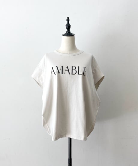 【sirodelabonte】R513221 AMABLE tuck sleeve Tshirt