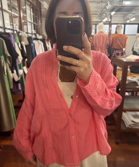 【LeMélange 26SS】 8623209 長袖スタンドシャツ