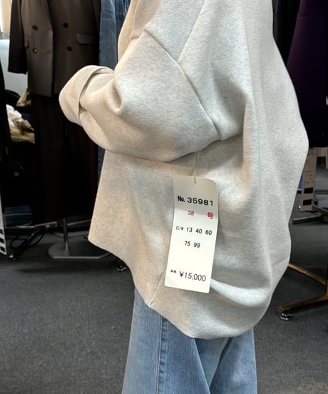 【cafune】435981 sweat knit Vneck pullover