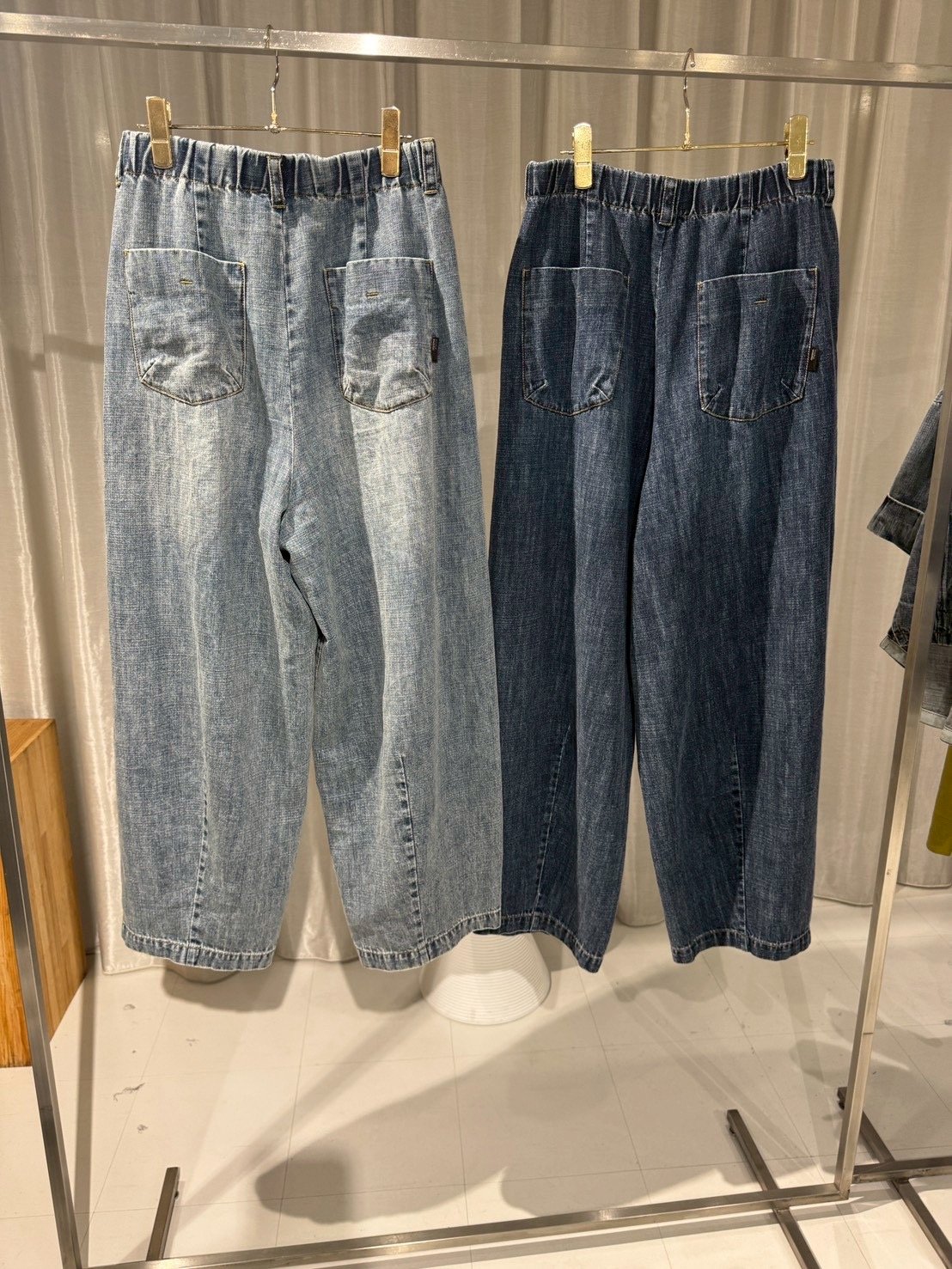 【ayane】 麻デニムバレルレッグパンツ ayane】 826502 麻混デニムバレルレッグパンツ | selectshopB5