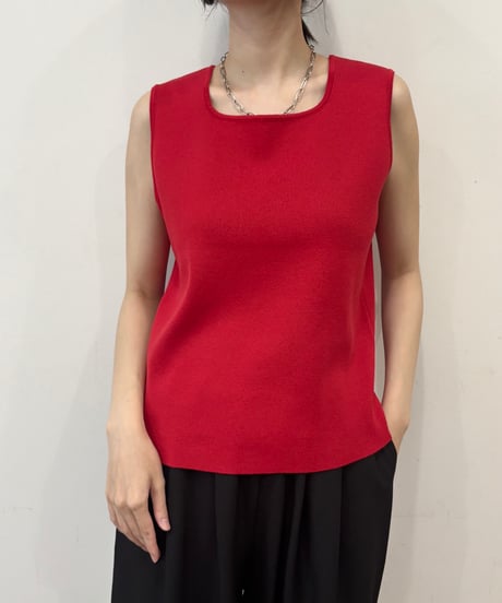 【siro de labonte】R613108 2way kami knit tank 30s/2silketcotton