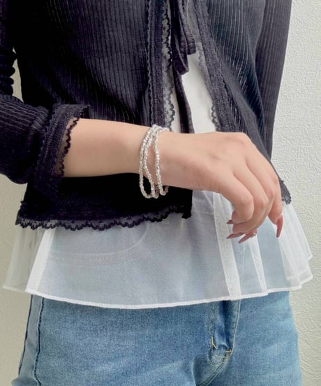 【charmaer 26AW】276842　キューブビーズブレス