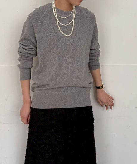 【cafune】  535959　cotton cashmere sweat knit