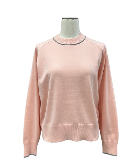 【ayane 26AW】 数量限定856771 配色ライン入りニットプルオーバー