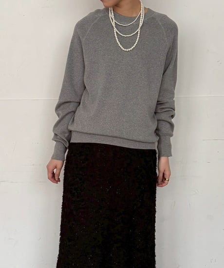 【cafune】  535959　cotton cashmere sweat knit