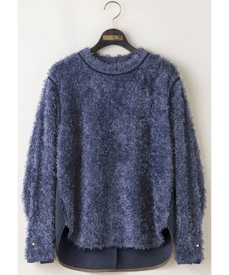 【Lallia Mu 26AW】2614694 フェザージャガードプルオーバー