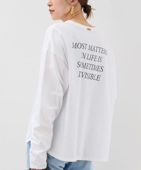 【MICA&DEAL】0125309245 バックプリントロゴロングT-shirt