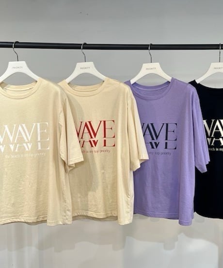 【PRIORITY 26SS】P61042 HW WAVE T-shirt