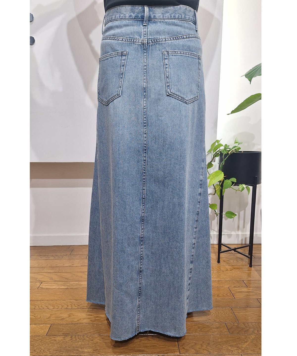 cafune】 635637 8oz denim flare skirt | selects