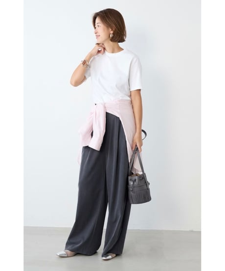 【MICA&DEAL】 0126103031 フィブリルタックワイドパンツ