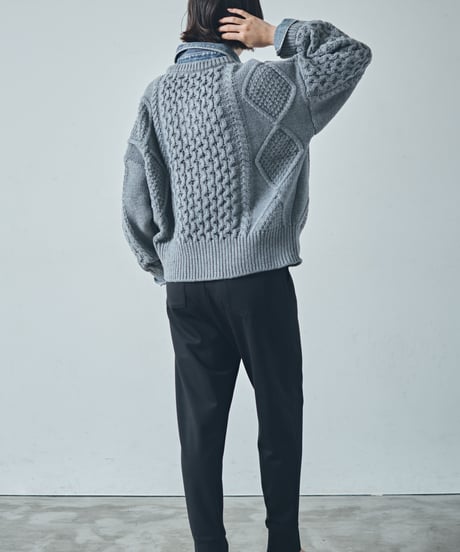【ruxe 26AW】  2633413 ドッキングカウチンニット