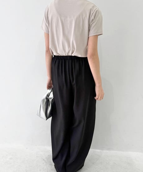 【cafune】525616 slub polyester volume pants