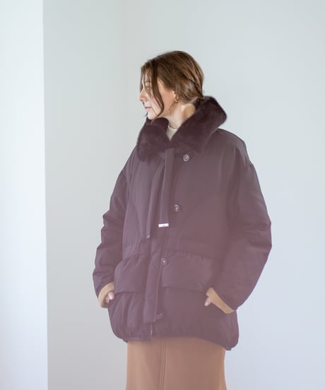 【Lallia Mu 26AW】2614050 ミンクカラーダウンコート
