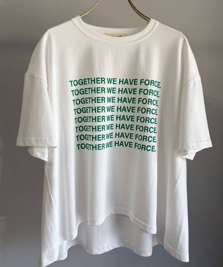 【MARGAUX VINTAGE 】CT-26110-A TOGETHER logo-TEE