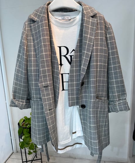 【LalliaMu】2513510 アシンメトリースリットカットソー