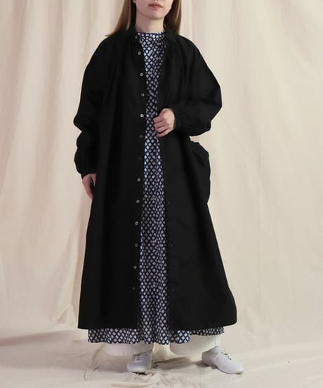 【Brocante】37-0270X インドプリントフロンセワンピース