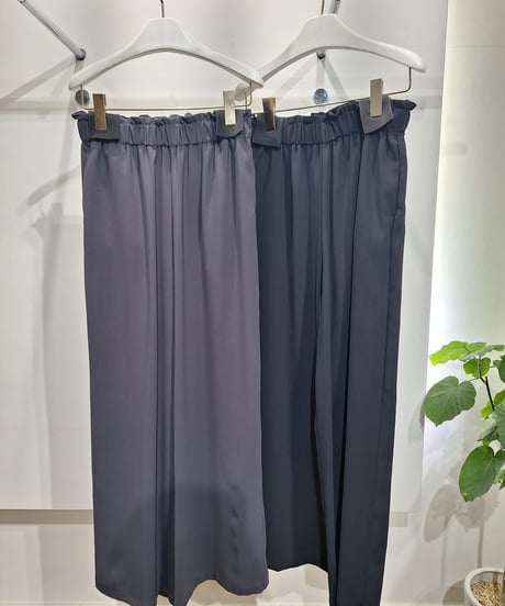 【ATELIER SIX 】HJ-21268395　アセテートツイルリライムワイドパンツ