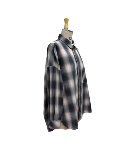 全国送料185円【ayane】  816341　コットンチェックシャツ