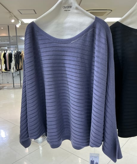 【ayane 26AW】 856719 横網みドルマンプルオーバーニット