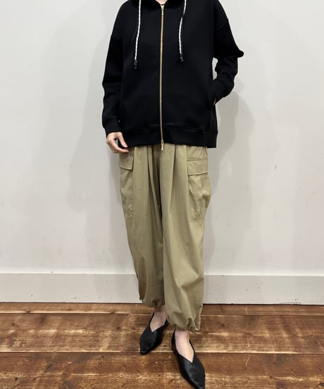 【siro de labonte】R613206 zip up foody stretch doubleface