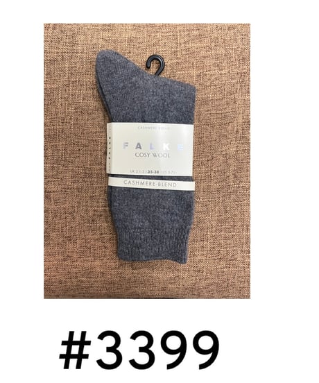 【FALKE ファルケ 】 #47548 ショート丈 カシミヤブレンド ウール ソックス “COSY WOOL”