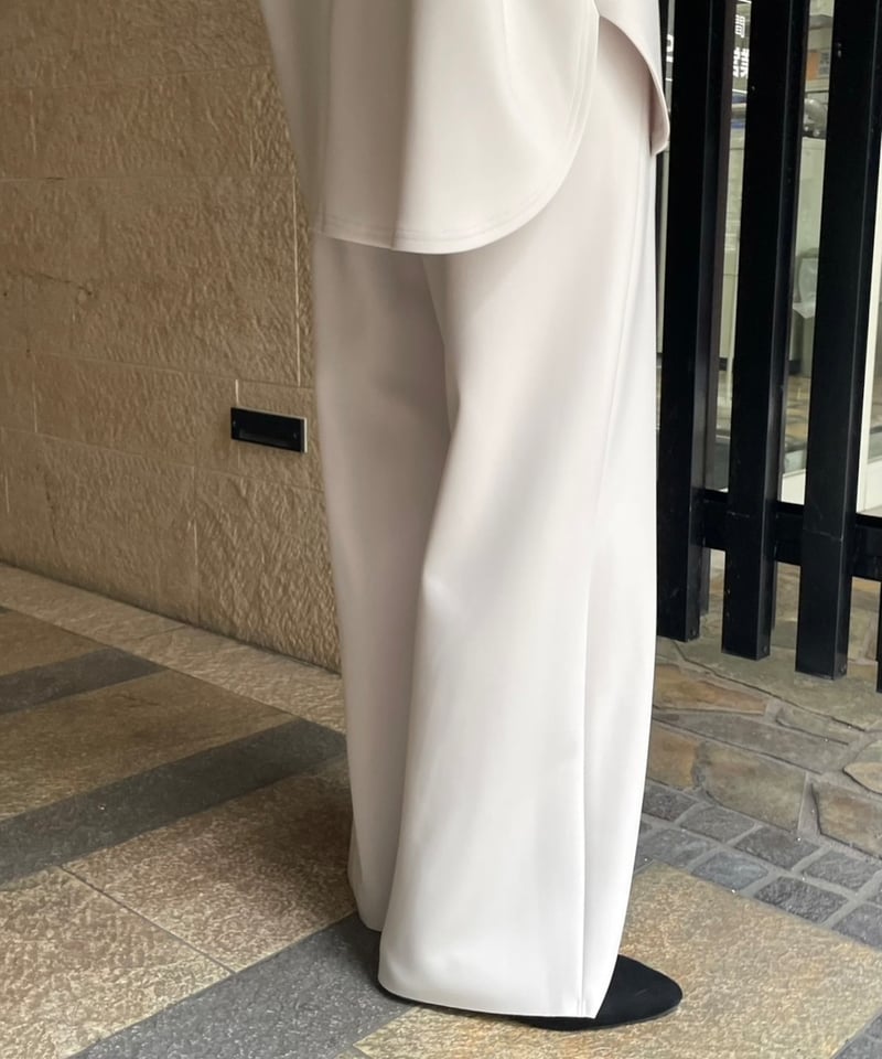 cafune】 435618 double kint easy wide pants | cafune】 435618 double kint easy wide pants |