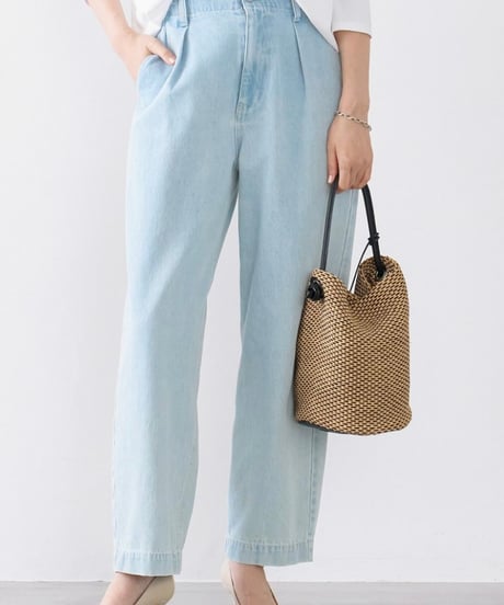 【MICA&DEAL】0125103023ハイウエストデニムパンツ