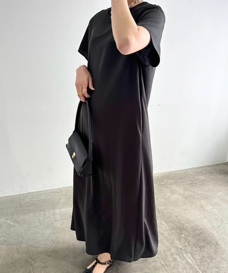 【cafune】525101 mat stretch georgette relax onepiece