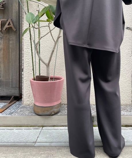 【cafune】 435618 double kint  easy wide pants