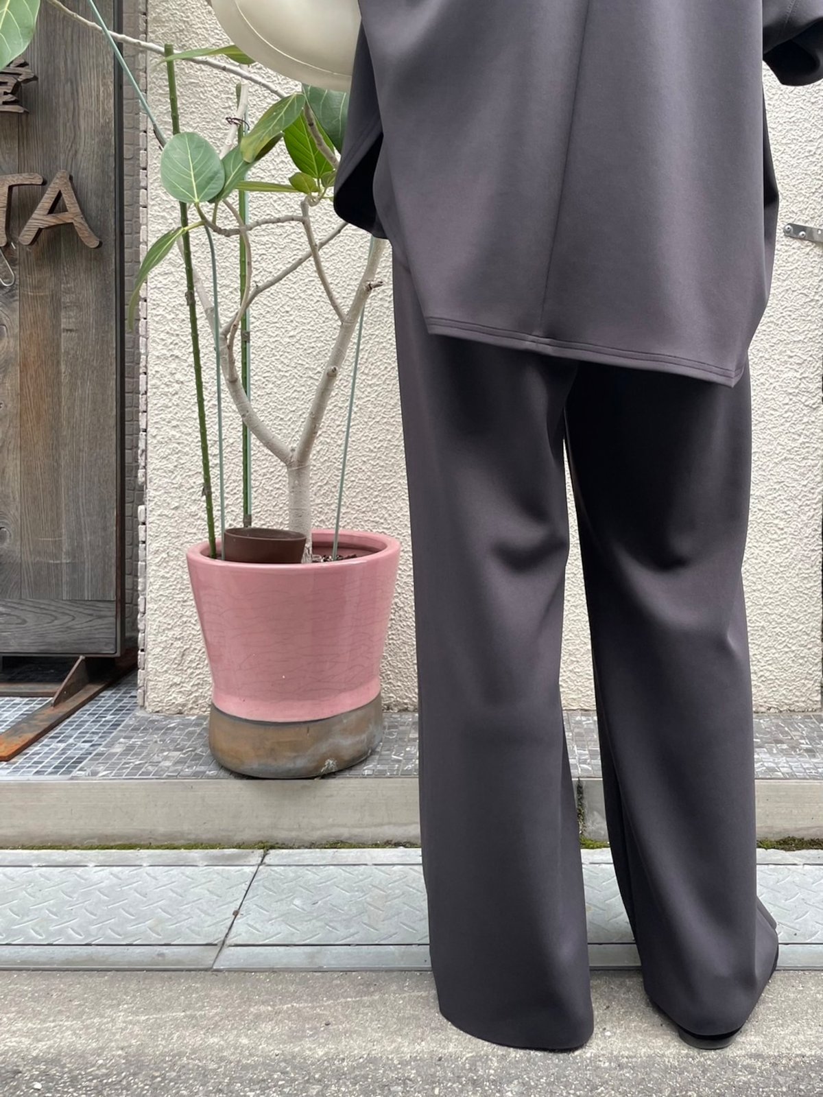 cafune】 435618 double kint easy wide pants | cafune】 435618 double kint easy wide pants |