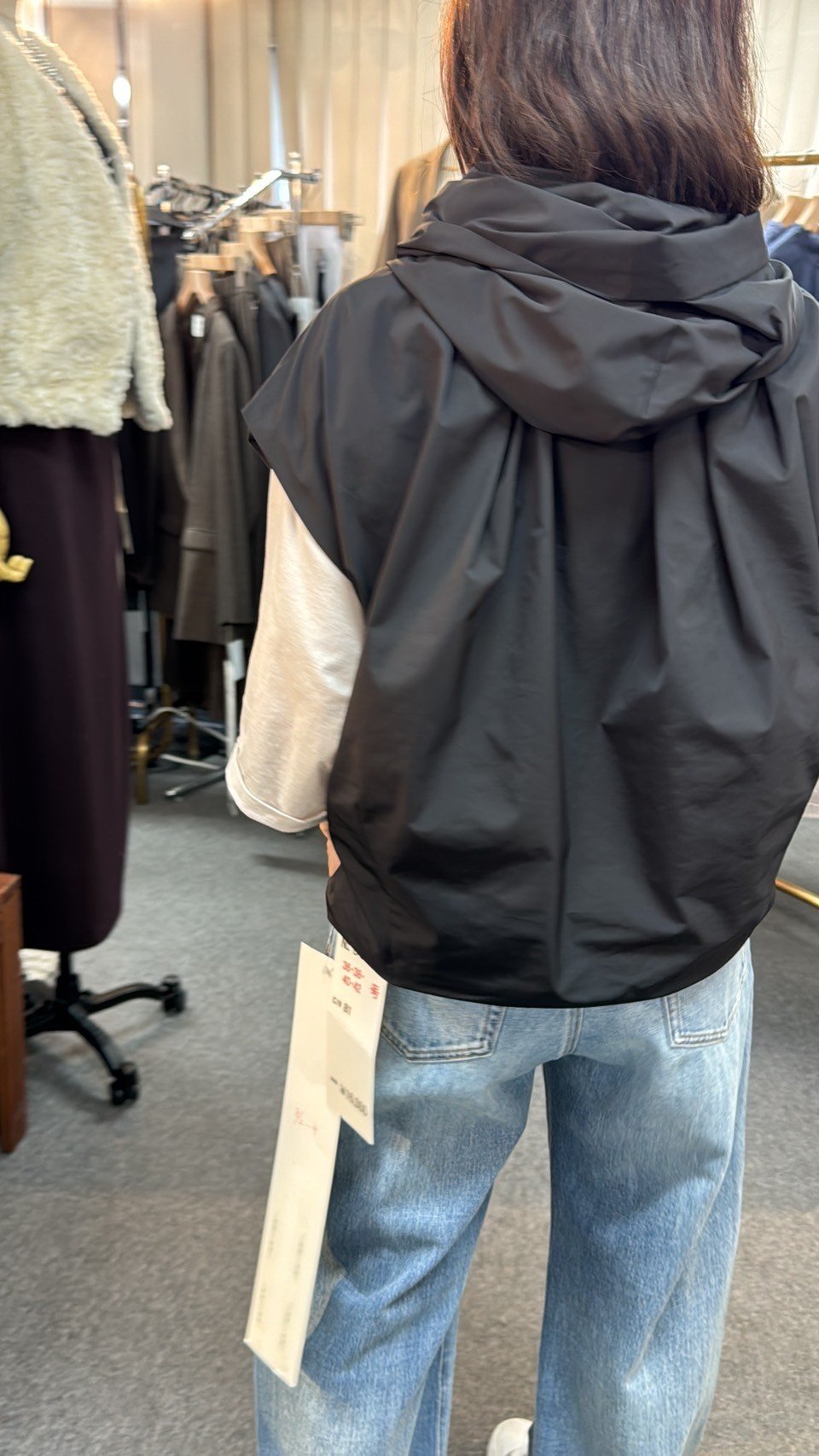 PASSIONE】516425 フードショートベスト Vest | selectshopB5