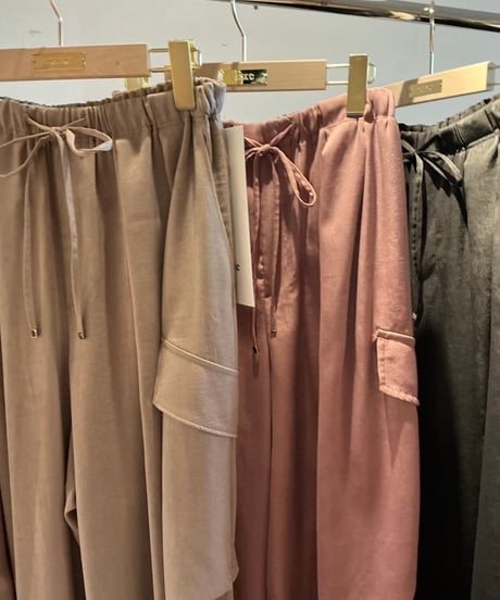 21【ruxe 26AW】  2633720 サテンカーゴパンツ