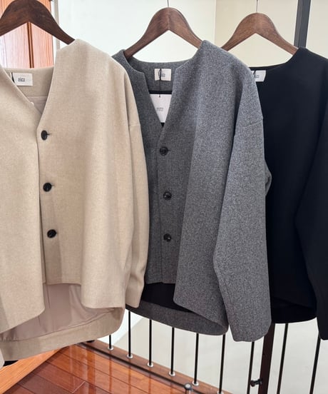 【siro de la bonte 26AW】R643324 light melton back tuck jacket