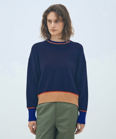【MACPHEE】12-02-54-02206 NZ LAMBS クルーネックプルオーバー