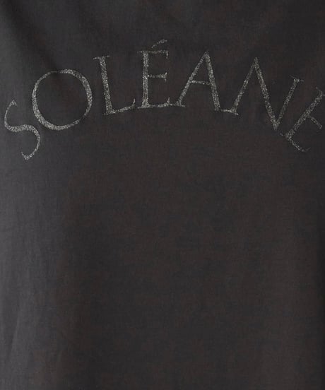 【MICA&DEAL】 0126209182 ラメロゴプリントターンバックスリーブT-shirt