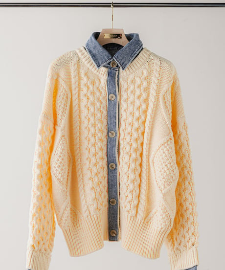 【ruxe 26AW】  2633413 ドッキングカウチンニット